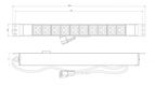 Hyperline SHE19-10IEC-2.5IEC Блок розеток для 19" шкафов Hyperline SHE19-10IEC-2.5IEC Блок розеток для 19" шкафов