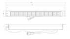 Hyperline SHE19-12IEC-2.5IEC Блок розеток для 19" шкафов Hyperline SHE19-12IEC-2.5IEC Блок розеток для 19" шкафов