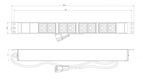 Hyperline SHE19-8IEC-2.5IEC Блок розеток для 19" шкафов