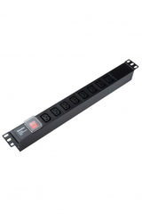 Блок розеток для 19&amp;quot; шкафов Hyperline SHE19-8IEC-S-IEC&nbsp;<img style='position: relative;margin:0' src='/image/only_to_order_edit.gif' alt='На заказ' title='На заказ' />