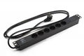 Hyperline SHE19-6SH-2.5EU Блок розеток для 19" шкафов