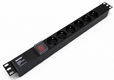 Hyperline SHE19-6SH-S-IEC Блок розеток для 19" шкафов