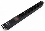 Блок розеток для 19&amp;quot; шкафов Hyperline SHE19-6SH-S-IEC&nbsp;<img style='position: relative;margin:0' src='/image/only_to_order_edit.gif' alt='На заказ' title='На заказ' />