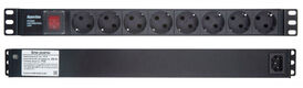Hyperline SHE19-8SH-S-IEC Блок розеток для 19" шкафов Hyperline SHE19-8SH-S-IEC Блок розеток для 19" шкафов