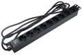 Hyperline SHE19-9SH-2.5EU Блок розеток для 19" шкафов