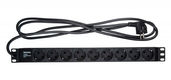 Hyperline SHE19-9SH-2.5EU Блок розеток для 19" шкафов