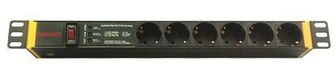 DKC / ДКС R519SH6OPSHSP Блок розеток для 19" шкафов