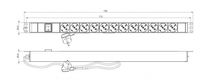 Hyperline SHE-12SH-S-2.5EU Блок розеток