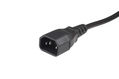 Hyperline PWC-IEC13-IEC14-10-BK Кабель питания монитор-компьютер IEC 320 C13 - IEC 320 C14 (3x1.0)