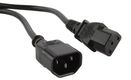 Hyperline PWC-IEC13-IEC14-0.5-BK Кабель питания монитор-компьютер IEC 320 C13 - IEC 320 C14 (3x0.75)