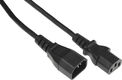 Hyperline PWC-IEC13-IEC14-1.0-BK Кабель питания монитор-компьютер IEC 320 C13 - IEC 320 C14 (3x0.75)