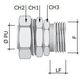 DKC / ДКС 6014-2732G Муфта поворотная металлорукав-коробка