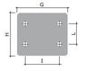 DKC / ДКС 653011 Монтажная пластина из оцинк. стали 122х82 мм