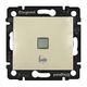 LEGRAND 774315 Выключатель без фиксации с подсветкой с символом звонка 10A 12В