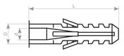 Hyperline FEN-06C Дюбель 6.0x30 (100 шт) Hyperline FEN-06C Дюбель 6.0x30 (100 шт)