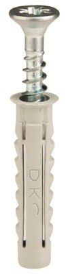 DKC / ДКС CM06523 Саморез 5.0х45мм с дюбелем V8 (применение бетон, кирпич)