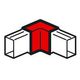 LEGRAND 638151 Внутренний угол 40x16 мм METRA