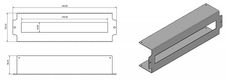 Hyperline BPB19-PS-3U-RAL9005 Панель с DIN-рейкой с регулируемой глубиной установки