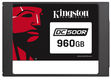Kingston Enterprise SSD 960GB DC500R 2.5” SATA SSD (R555/W525MB/s) 0,5DWPD (Read-Centric)