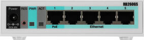 MikroTik RB260GS with 5 Gigabit ports and SFP cage MikroTik RB260GS with 5 Gigabit ports and SFP cage
