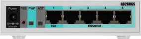 MikroTik RB260GS with 5 Gigabit ports and SFP cage MikroTik RB260GS with 5 Gigabit ports and SFP cage