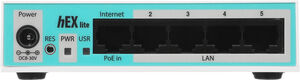 MikroTik hEX lite with 850MHz CPU