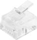LANMASTER
Коннектор RJ12 д/кабеля 4-ех контактный