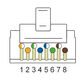 LANMASTER
Коннектор RJ45 STP 8P8C
