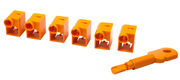 LANMASTER
Комплект блокираторов коннектора RJ-45 (6 шт.) + ключ LANMASTER
Комплект блокираторов коннектора RJ-45 (6 шт.) + ключ
