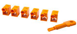 LANMASTER
Комплект блокираторов коннектора RJ-45 (6 шт.) + ключ LAN-SEC45-CL-SET-OR