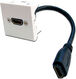 LANMASTER
Вставка Mosaic 45x45 с адаптером HDMI с удлинителем