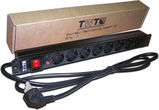 LANMASTER
Блок розеток 19" 8 шт. C19 с фиксатором вилки TWT-PDU-16A8C9L-3.0