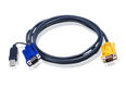 ATEN Intelligent CABLE HD15M/USBAM; 1.8M