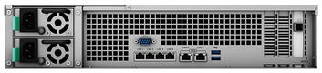Synology(Rack 2U) 8C2,1GhzCPU/16Gb(128)/RAID0,1,10,5,6/upto12HP HDDs SATA,SAS(3,5' 2,5')upto 180 (7xRX2417sas or 7xRX1217sas)/2xUSB/4GE+2x10GE(RJ-45)/2Expslot/iSCSI/2xIPcam(up to100)/2xRPS/no rail/5YW