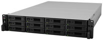 Synology(Rack 2U) 8C2,1GhzCPU/16Gb(128)/RAID0,1,10,5,6/upto12HP HDDs SATA,SAS(3,5' 2,5')upto 180 (7xRX2417sas or 7xRX1217sas)/2xUSB/4GE+2x10GE(RJ-45)/2Expslot/iSCSI/2xIPcam(up to100)/2xRPS/no rail/5YW