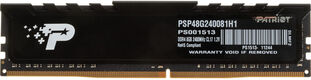 Patriot DDR4 8GB 2400MHz UDIMM (PC4-19200) CL17 1.2V (Retail) 1024*8 with HeatShield Patriot DDR4 8GB 2400MHz UDIMM (PC4-19200) CL17 1.2V (Retail) 1024*8 with HeatShield