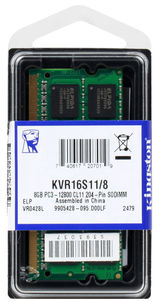 Модуль памяти Kingston DDR-III 8GB (PC3-12800) 1600MHz SO-DIMM KVR16S11/8&nbsp;<img style='position: relative;margin:0' src='/image/only_to_order_edit.gif' alt='На заказ' title='На заказ' />