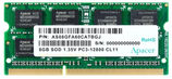Apacer DDR3 8GB 1600MHz SO-DIMM (PC3-12800) CL11 1.5V(Retail) 512*8 (AS08GFA60CATBGC/ DS.08G2K.KAM)