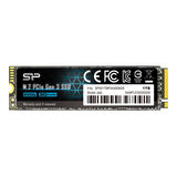 Solid State Disk Silicon Power P34A60 1Tb PCIe Gen3x4 M.2 PCI-Express (PCIe) SP001TBP34A60M28