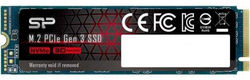 Solid State Disk Silicon Power P34A80 2Tb PCIe Gen3x4 M.2 PCI-Express (PCIe) SP002TBP34A80M28