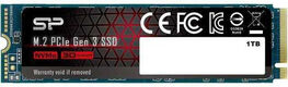 Solid State Disk Silicon Power P34A80 1Tb PCIe Gen3x4 M.2 PCI-Express (PCIe) SP001TBP34A80M28