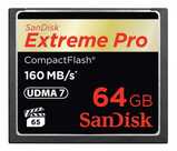Флеш-накопитель Sandisk Карта памяти SanDisk Extreme Pro CF 160MB/ s 64 GB VPG 65 SDCFXPS-064G-X46