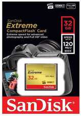 Флеш-накопитель Sandisk Карта памяти SanDisk Extreme CF 120MB/ s SDCFXSB-032G-G46