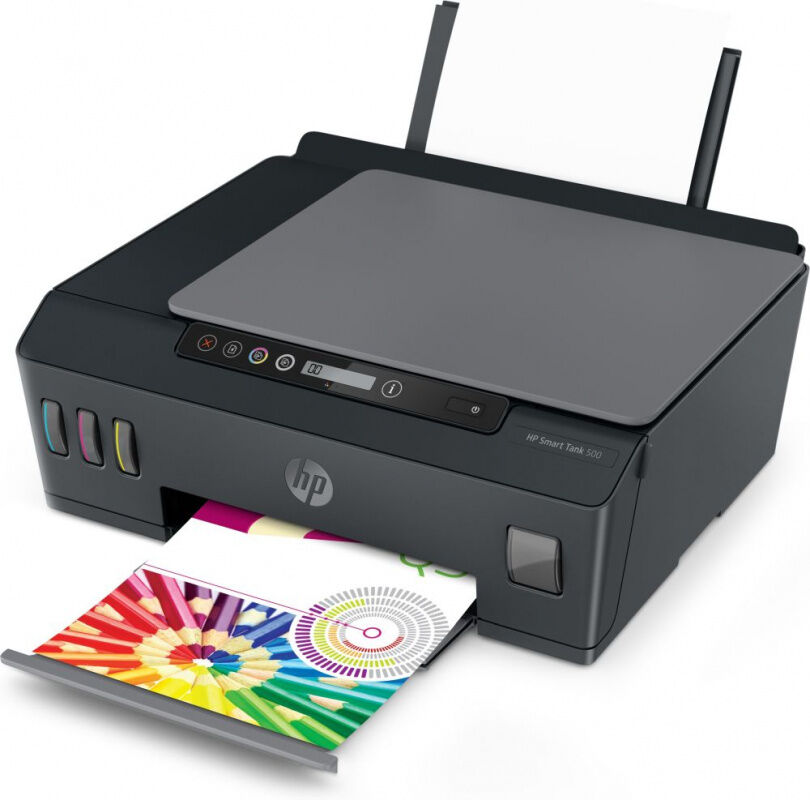 Многофункциональное устройство HP МФУ HP 4SR29A Smart Tank 500 Wireless AiO Printer (A4) ,Color Ink Printer/Scanner/Copier Многофункциональное устройство HP МФУ HP 4SR29A Smart Tank 500 Wireless AiO Printer (A4) ,Color Ink Printer/Scanner/Copier