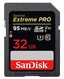 Флеш-накопитель Sandisk карта памяти Sandisk Extreme Pro SDHC 32GB - 95MB/s V30 UHS-I U3
