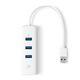 Адаптер TP-Link Сетевой адаптер USB 3.0/Gigabit Ethernet c 3-портовым концентратором USB 3.0