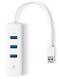 Адаптер TP-Link Сетевой адаптер USB 3.0/Gigabit Ethernet c 3-портовым концентратором USB 3.0