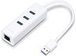 Адаптер TP-Link Сетевой адаптер USB 3.0/Gigabit Ethernet c 3-портовым концентратором USB 3.0