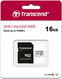 Флеш-накопитель Transcend Карта памяти Transcend 16GB UHS-I U1 microSD with Adapter