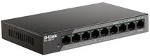 D-Link
L2 Unmanaged Surveillance Switch with 8 10/100Base-TX ports and 110/100/1000Base-T port(8 PoE ports 802.3af/802.3at (30 W)